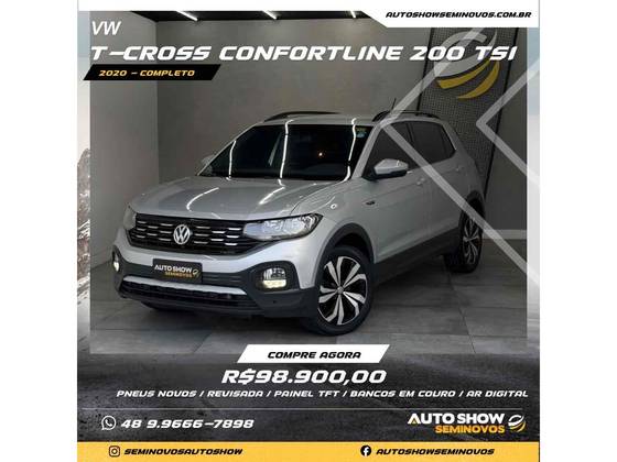 VOLKSWAGEN T-CROSS 1.0 200 TSI TOTAL FLEX COMFORTLINE AUTOMÁTICO